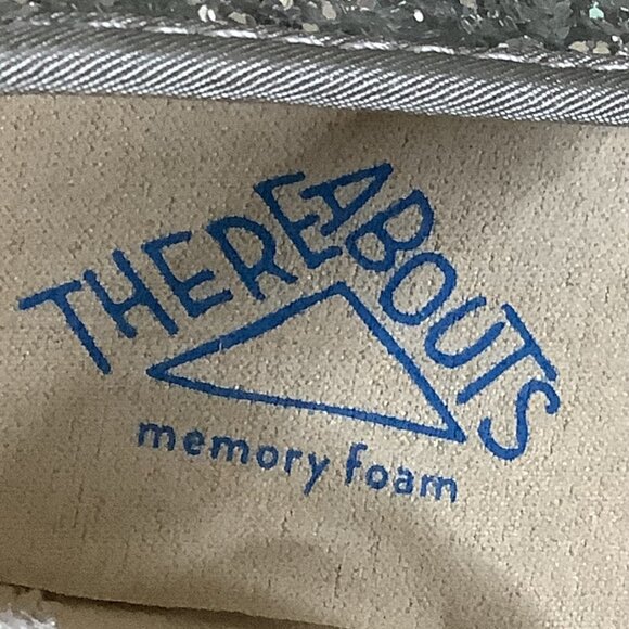 Thereabouts Lil Lexi Toddler Girls Silver Glitter Ballet Flats 2 Sizes Available - Picture 5 of 9